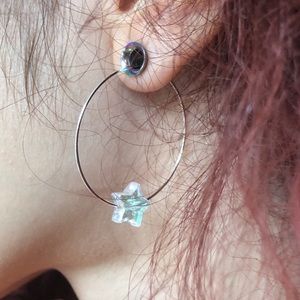 Handmade Iridescent Earrings